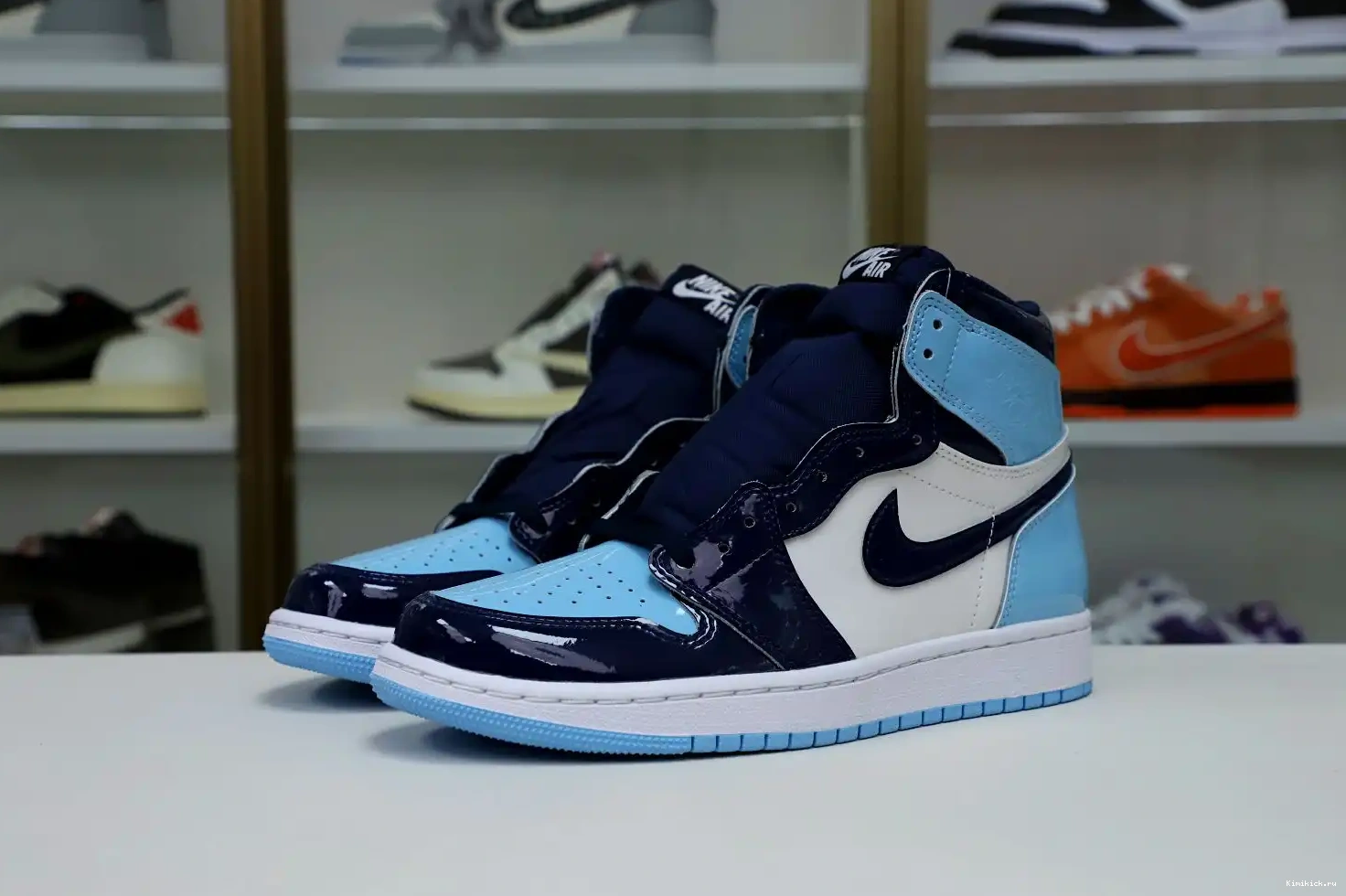 AIR HIGH 1 'BLUE WMNS Kimikick CHILL' OG RETRO JORDAN 0611